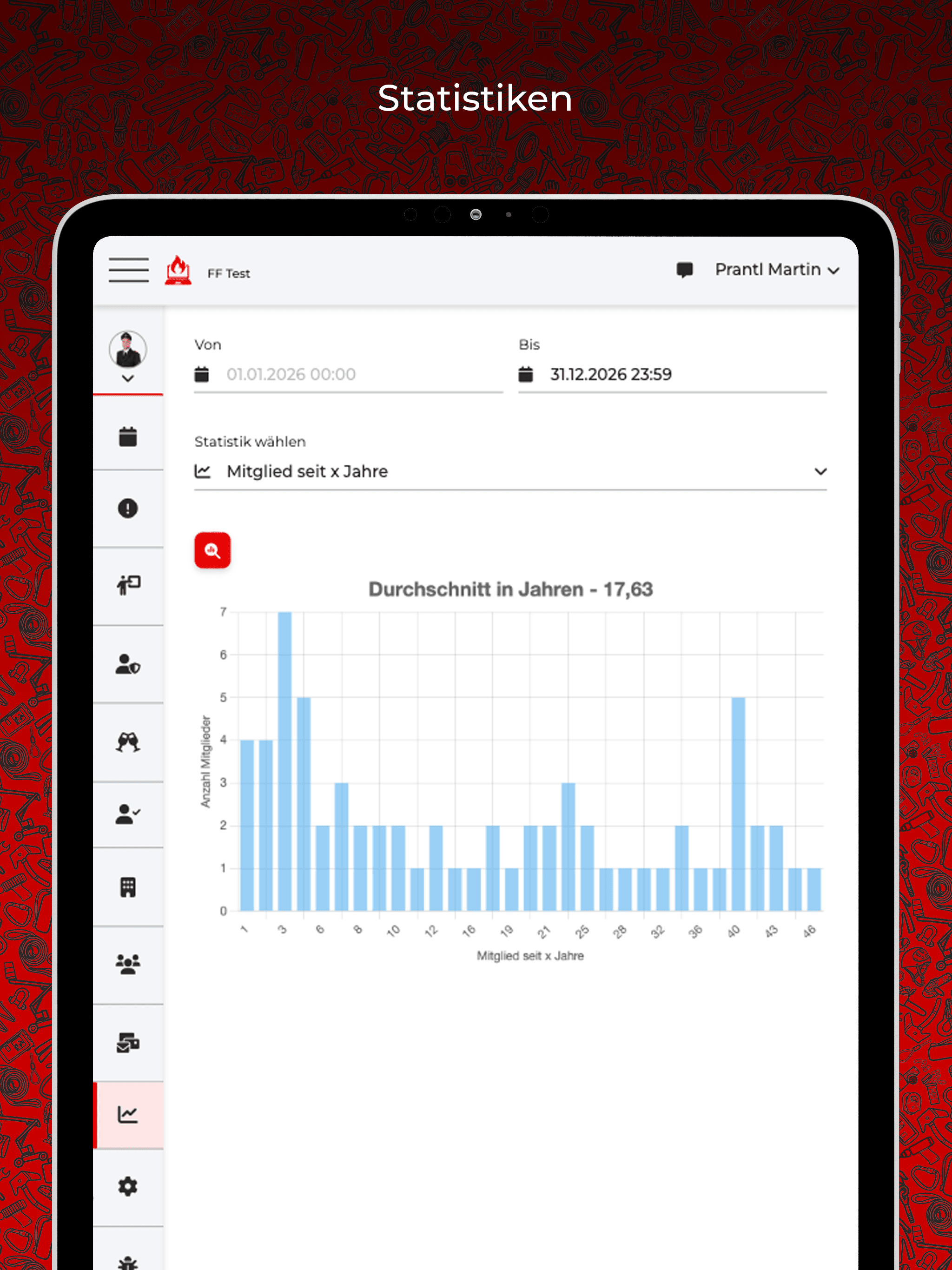 FF Manager Screenshots IPad DE Statistiken